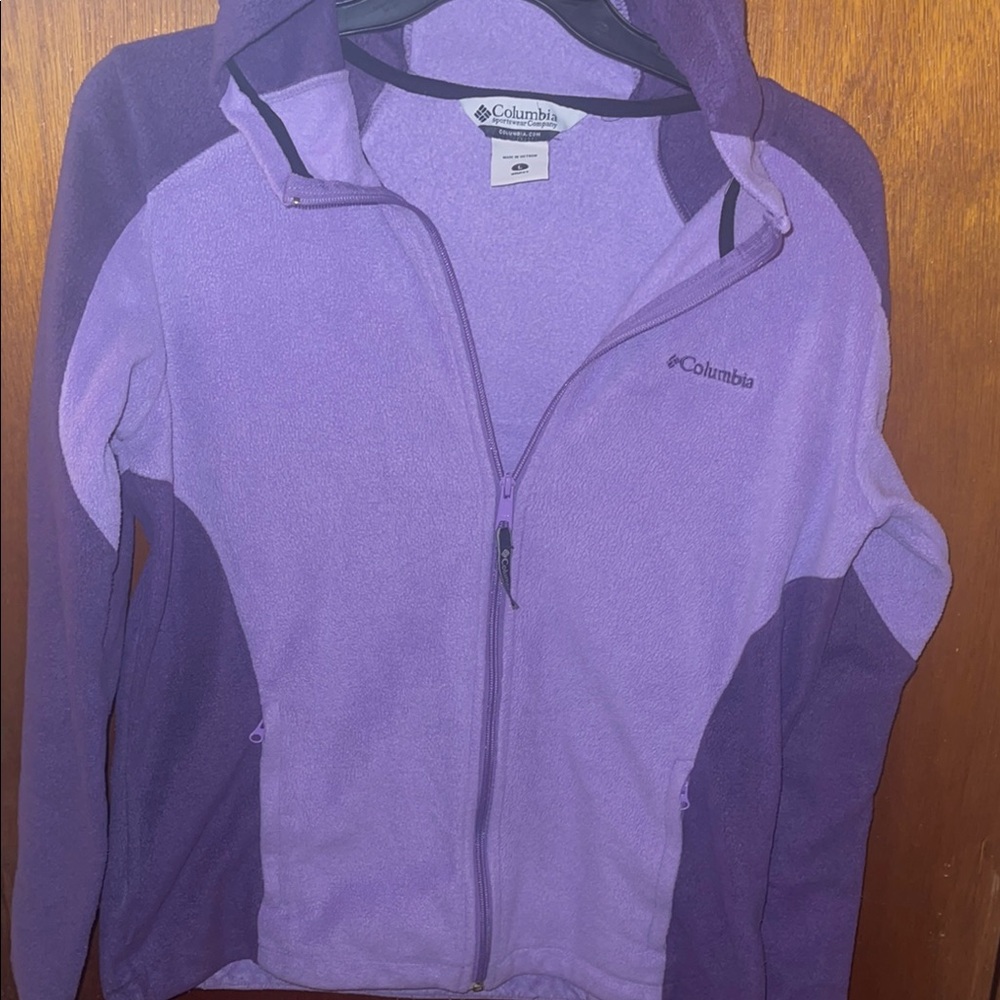 Columbia Two-Tone Purple Fleece Jacket